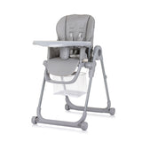 Chipolino Chef Kinderstoel met Eetblad Zitkussen Pure Grey