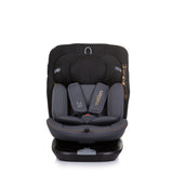Chipolino autostoel i-size 40-150 cm isofix 360° obsidian zwart grijs