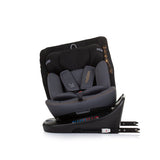 Chipolino autostoel i-size 40-150 cm isofix 360° obsidian zwart grijs