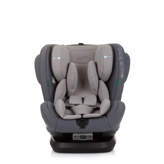 Chipolino Peak Autositz I-Größe 40-150 cm ISOFIX 360 ° Granitgrau
