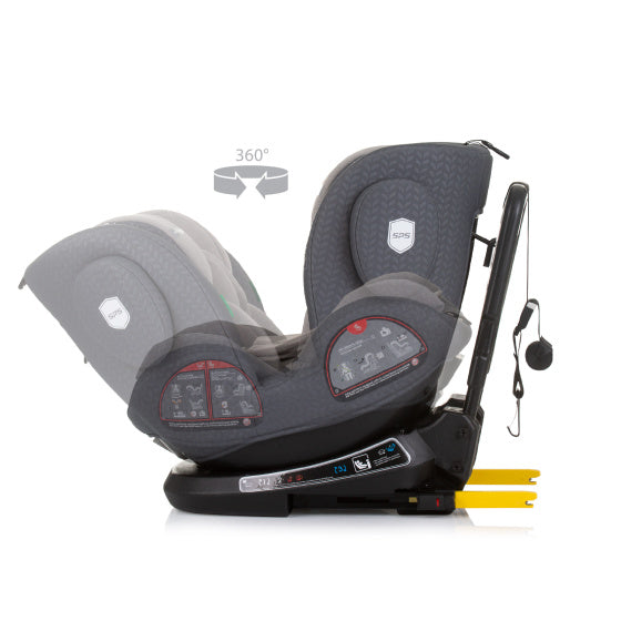 Chipolino Peak Autositz I-Größe 40-150 cm ISOFIX 360 ° Granitgrau