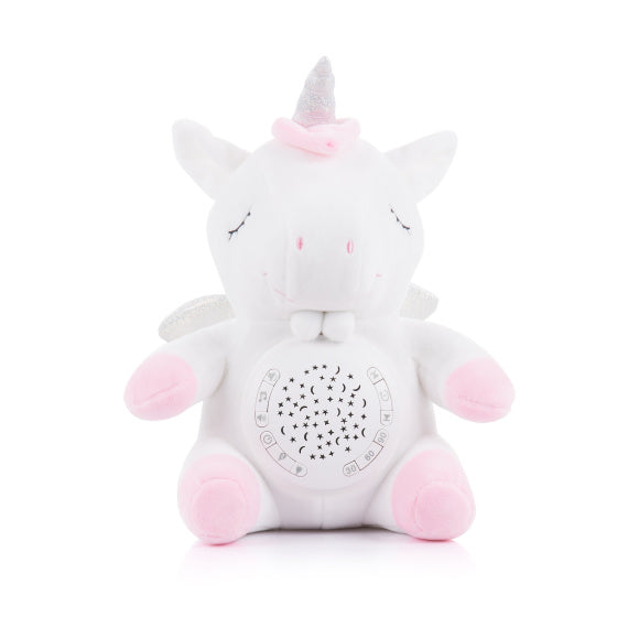 Chipolino Plush Baby Projektor mazlivý jednorožec s hudebním světlem