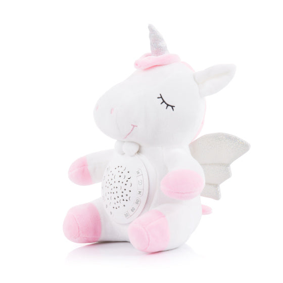 Chipolino Plush Baby Projektor mazlivý jednorožec s hudebním světlem