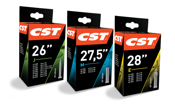 CST inner tube 26x1.75 26x1 3 8 Etro 32 47-559 597, valve: Schrader Auto 40mm