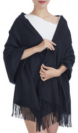 CWI Scarf Ladies 180 x 70 cm Viscose Dark Blue One-Size