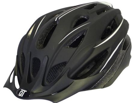 Qt Cycle Tech Helm Matt Schwarz Weiß L 58-61 cm 2810412