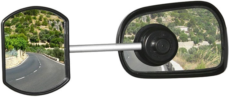 Defa Caravan Mirror With Suge Cup 11 cm sort