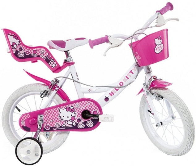 Dino Hello Kitty 16 tommer 27 cm jenter knijprem hvit rosa