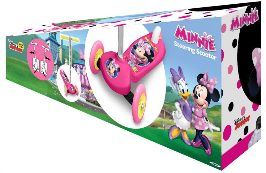 Minnie Mouse 3-kola děti krok nohy brzda dívky růžové stříbrné