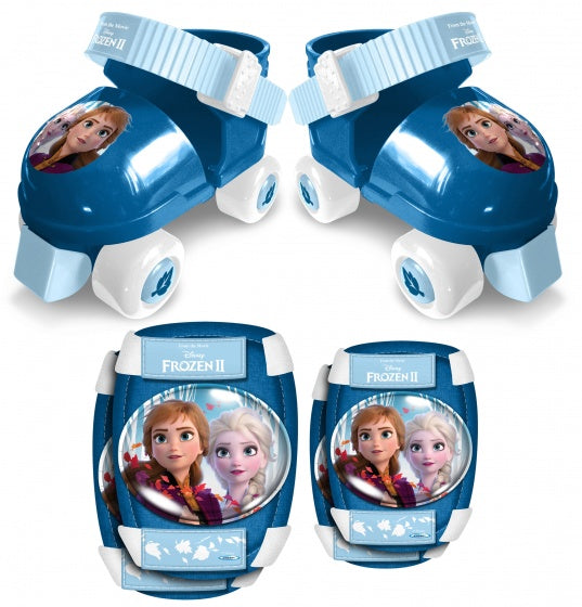 Frozen 2 Rollschuhe mit Schutz Mädchen Blau Größe 23-27