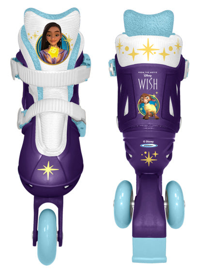 Disney Wish 2 i 1 Tri Inline Skates Semi-Softboat Purple Size 27-30