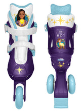 Disney Wish 2 i 1 Tri Inline Skates Semi-Softboat Purple Size 27-30