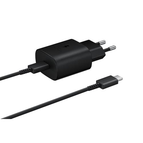Samsung oplader met kabel 1m usb c 25w zwart