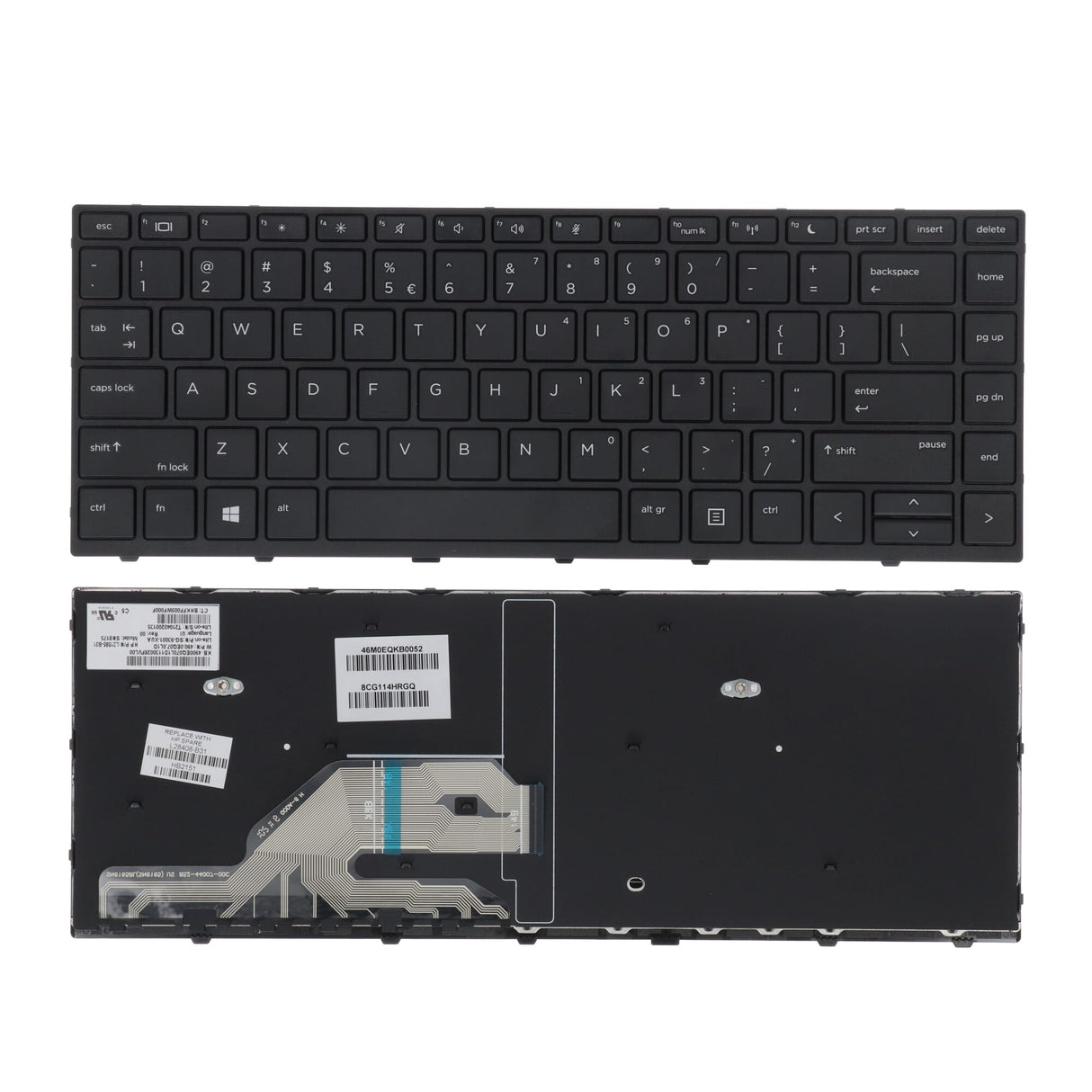 HP Laptop Keyboard Qwerty US
