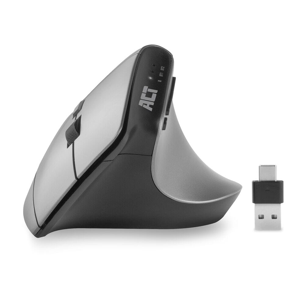 ACT CONNITIVILITY Bezdrátová ergonomická myš s Bluetooth a USB-C