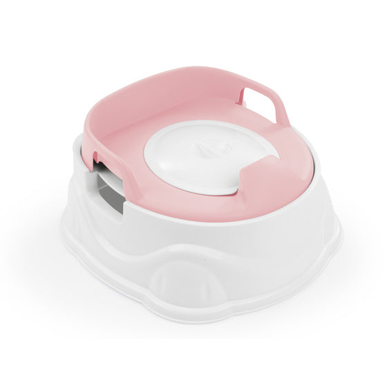 Dolu 3-en-1 Plaspot éducatif avec réducteur de toilette rose blanc
