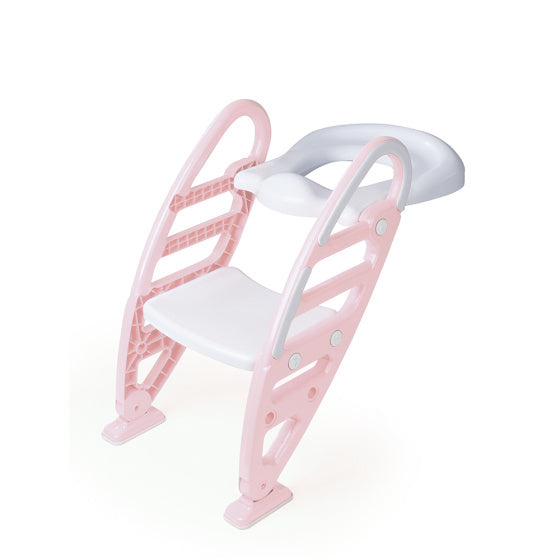 Dolu Educational Toilettrainer with Staircase Toilet Reder Pink