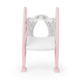 Dolu Educational Toilettrainer with Staircase Toilet Reder Pink