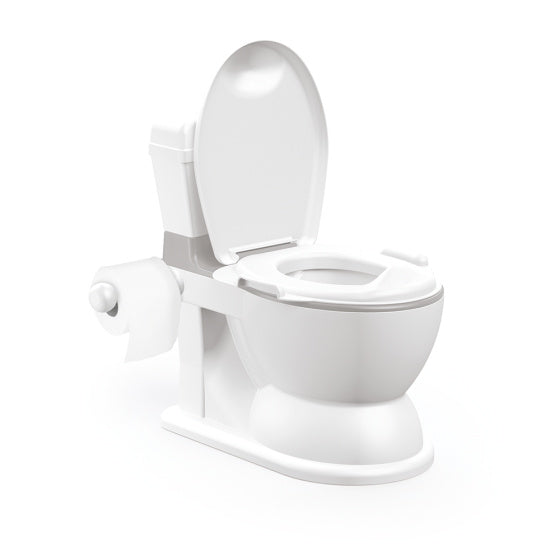Dolu 2-in-1 XL Educatief Plaspotje met Doorspoeleffect Wit Grijs