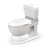 Dolu 2-in-1 XL Educatief Plaspotje met Doorspoeleffect Wit Grijs