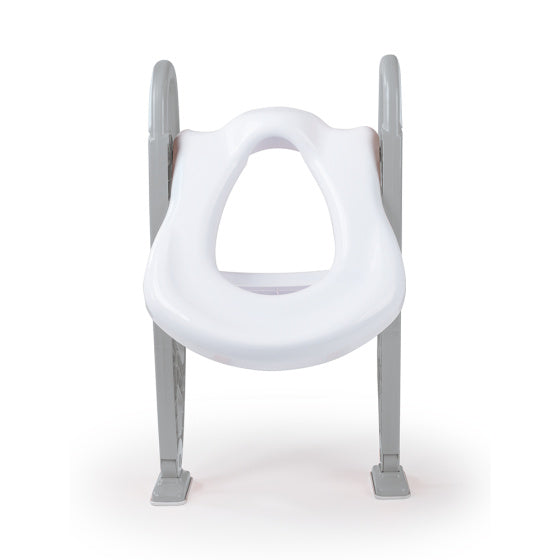Dolu Educational toilet trainer with steps of toilet reducer Gray