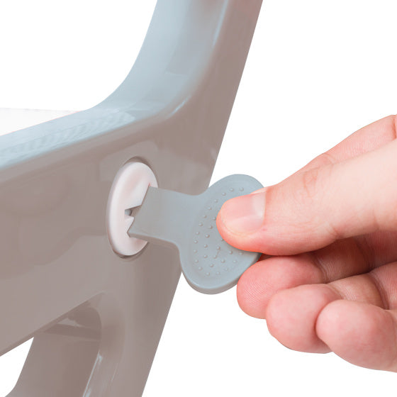 Dolu Educational toilet trainer with steps of toilet reducer Gray