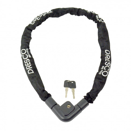 Dresco Chain Lock 120 cm x 7 mm z 2 tipkami črna
