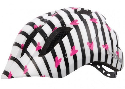 Bobike Kinderhelm Plus Pinky Zebra S (52-56cm) White