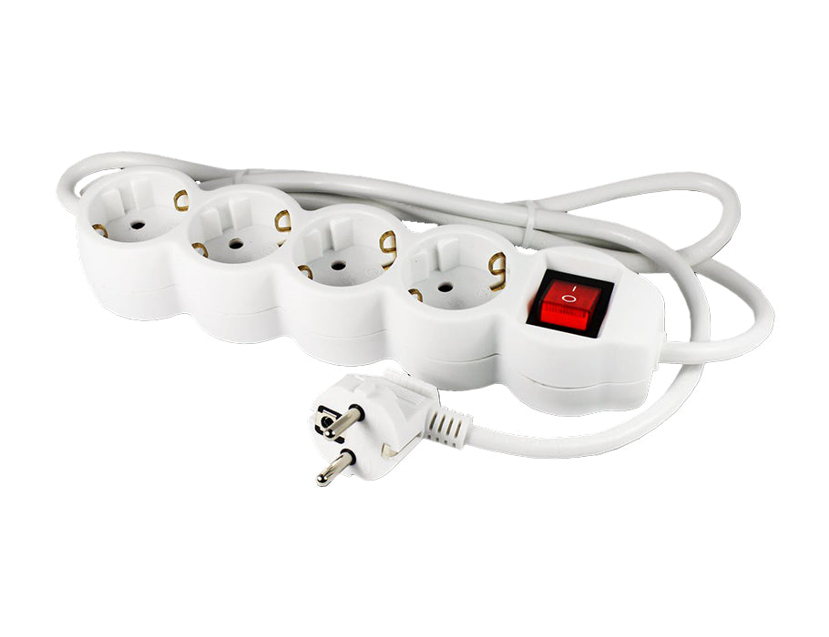 Presa ecosavers con switch 4 porte