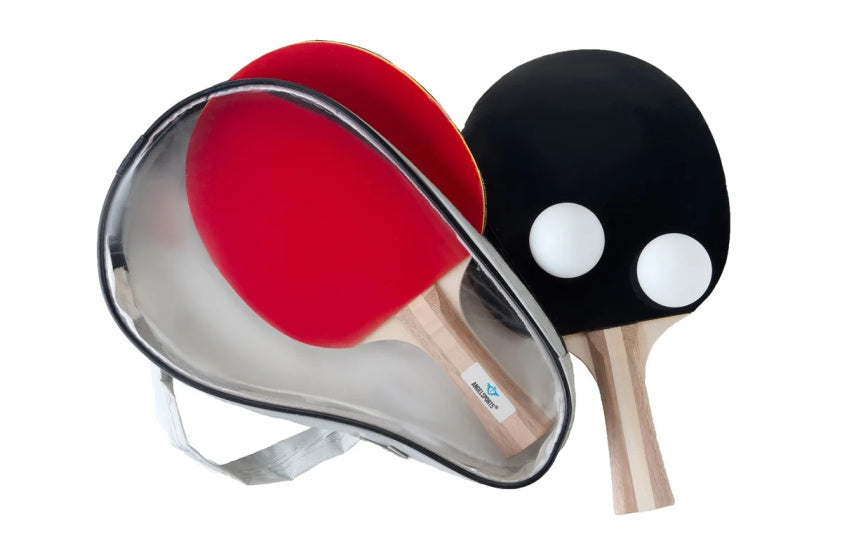 Engelhart T.T.C. Réglez la chauve-souris 3 étoiles avec 2 balles 40 mm de noir rouge