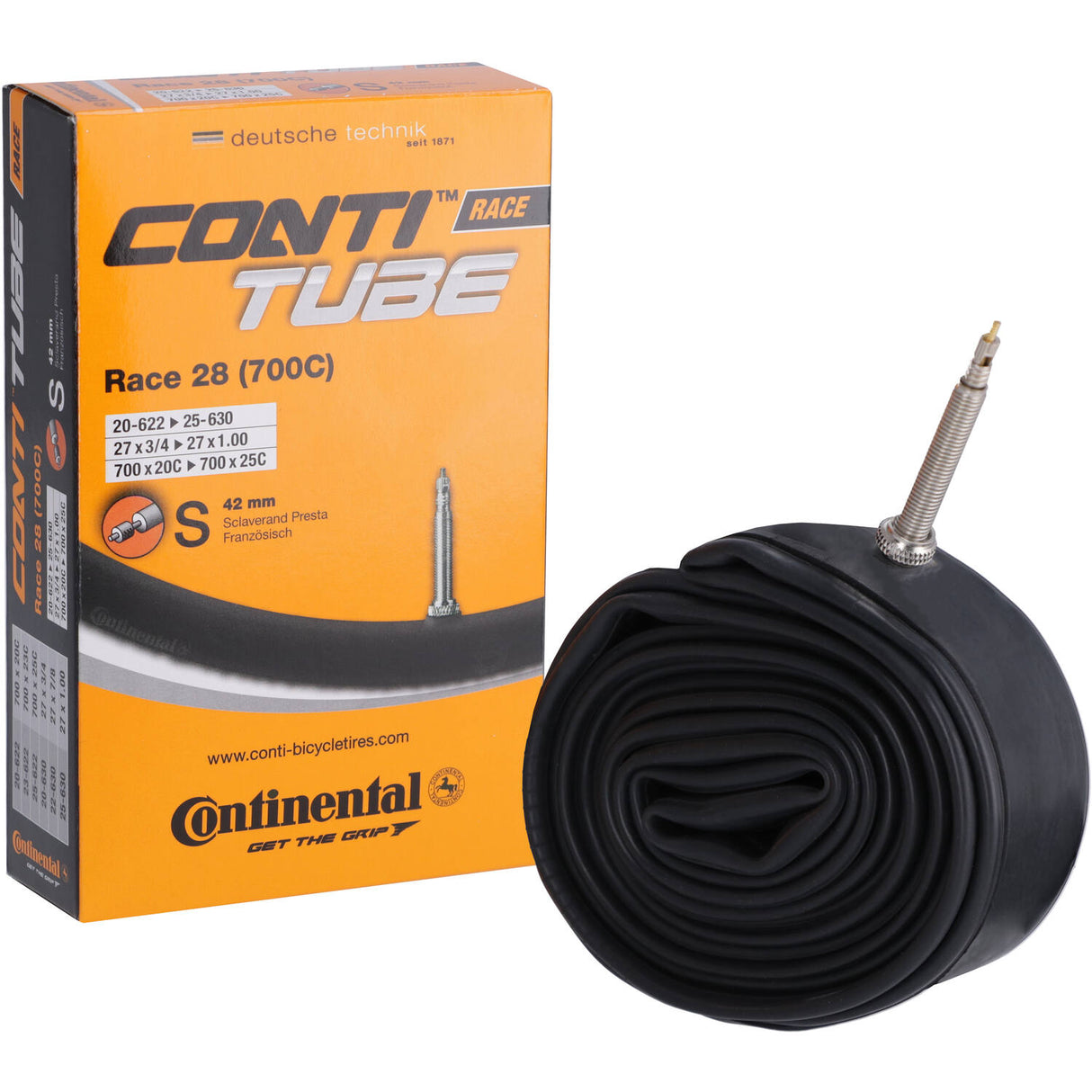 Continental inner tube SV15 28 inch Race 18 25-622 SV 42 mm box