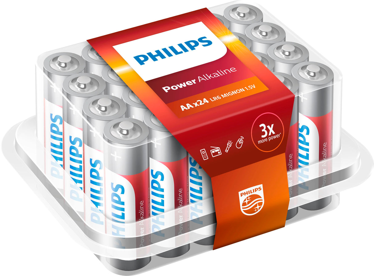 Philips Power ALKALINE AA LR6 PENLITE BLISTER BOX 24 101124