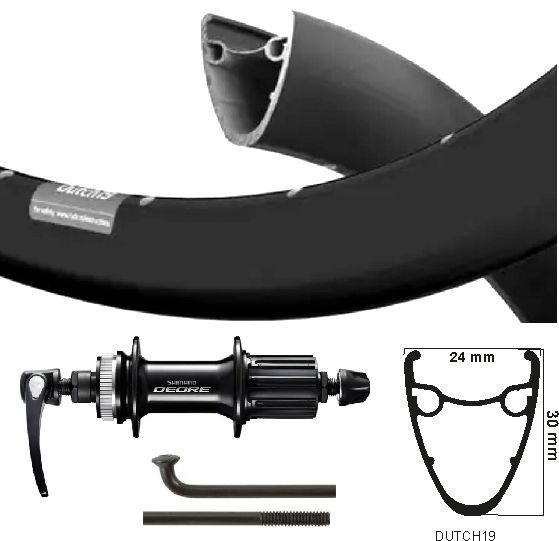 KGS Zadní kolo 28 palců (622) Ryde Dutch Rim + Spaak Black Cass Centerl 8-10 SP