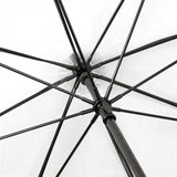 Falcone paraply 120 cm polyester transparent svart