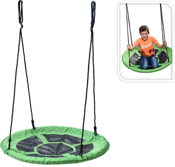 Free and easy nest swing Ø100 cm green black