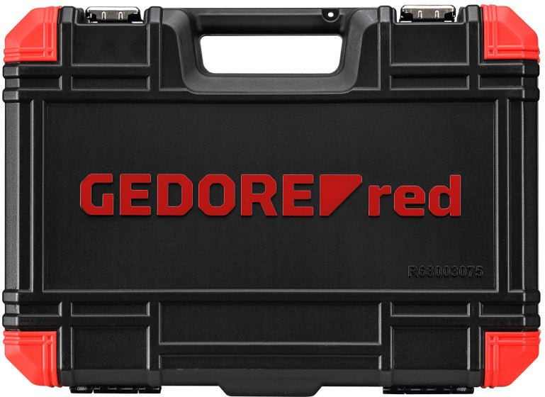 GEDORE RED MONTERING SET TX I resväska 1 2 tum silver 75-stycken