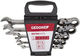 Gedore Red Ringratel-Steek Keys Set s kolenním kloubem SW 8-19 mm 5-dílem