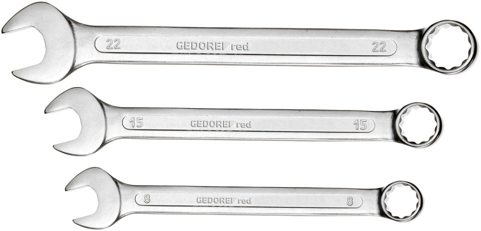 Gedore Red Ring Stitch Keys SW 6-32 mm Silber 21-Stück