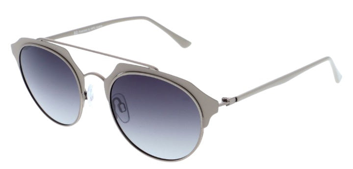 H.i.s Zonnebril unisex 84101 cat. 3 piloot metaal beige grijs