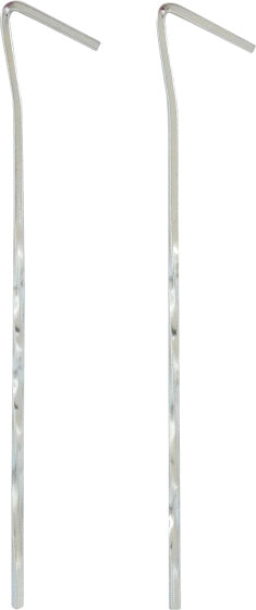 Highlander pokręcony namiot Śledź 18 cm stal 10 sztuk srebrny