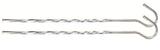 Highlander pokręcony namiot Śledź 18 cm stal 10 sztuk srebrny