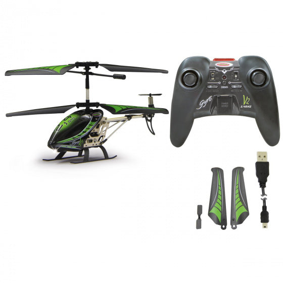 Jamara RC Gyro V2 Helikopter Jongen 2.4 Ghz 23 cm gréng
