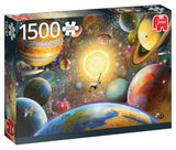 Jumbo Premium Floating in Outer Space Line Puzzle 1500 stykker