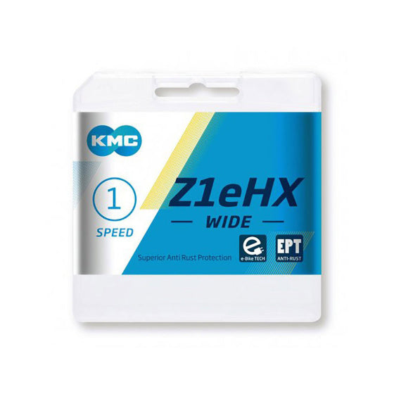KMC Široka EPT Bikicle Lock - Z1EHX, 112S, 9,2 mm, srebro