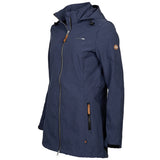 Life line Kya softshell parka dames donkerblauw maat 4XL