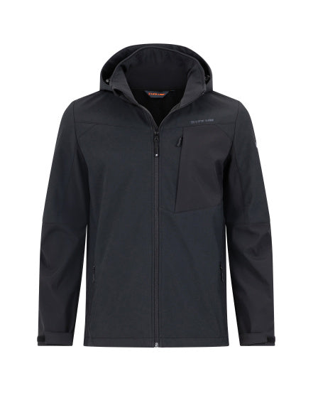 Life Line Murray Softshell Jacket Men Black Size 4XL