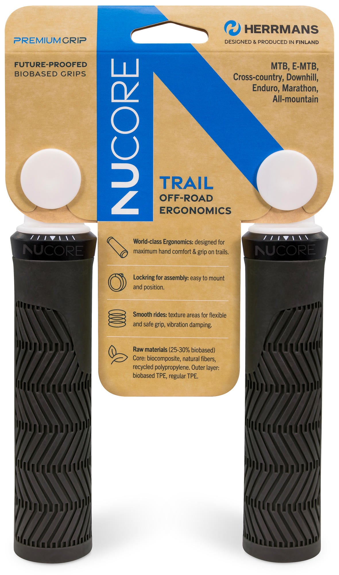 Sturmeyarcher Nuore Trail Wave gestisce 130 mm Ø22 mm nero