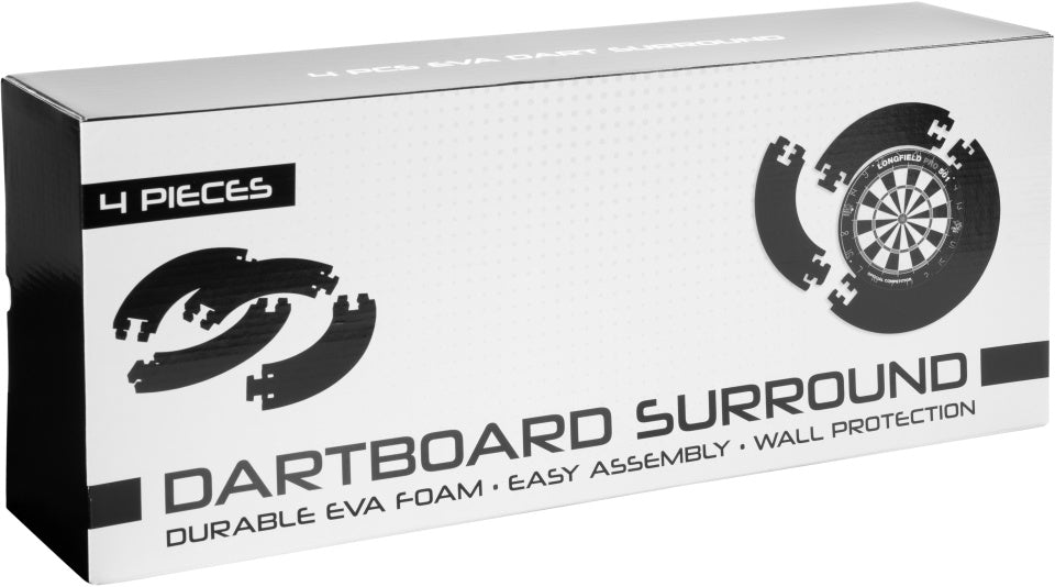 Longfield Darts Dartbord Randing för väggskydd 4-stycken