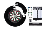 Longfield Darts Tournament Dartboard med tilbehør Sort 8-delt