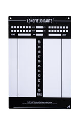Longfield Darts Tournament Dartboard med tilbehør Sort 8-delt